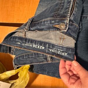 Arizona Blue Denim Jeans 42x36 Relaxed Straight
